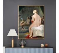 Ingres " The Little Bather In The Harem " Canvas Prints Painting World Famous Artwork Picture Modern Decor Home Decoration(70x90cm/No Framed)