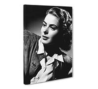 Ingrid Bergman Canvas Print | Gallery Wrapped 30mm Frame Wall Art | 30x20 inches | Ready to Hang | Modern Picture | Living Room Bedroom Lounge Office