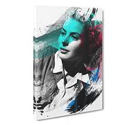 Ingrid Bergman V2 Canvas Print | Gallery Wrapped 30mm Frame Wall Art | 30x20 inches | Ready to Hang | Modern Picture | Living Room Bedroom Lounge Office