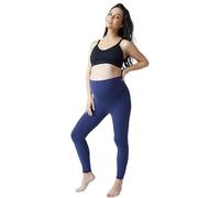 Ingrid & Isabel Basics 7/8 Active Maternity Leggings, Comfortable Fold Over Panel, Black, Navy, S
