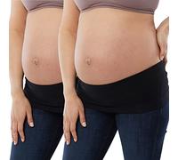 Ingrid & Isabel Basics - Bellaband - Belly Bands for Pregnant Women (L/XL), Black, 2 Pack