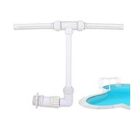 Inground Pool Fountain - Double Spray PVC Waterfall Sprinkler System For Pools | Adjustable Outdoor Water Feature, Backyard Garden Patio Cooling Decor, Pump-Driven Fountain