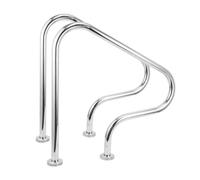 Inground Pool Handrail, Stainless Steel Swimming Pool Stair Rail with High Load Capacity for Secure Pool Access