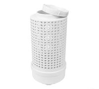 Inground Worm Composter for Garden Raised Bed | Outdoor PVC Compost Bin for Secure Lid | 11.81 x 6.29 x 6.29 in, White (1pc 160mm)