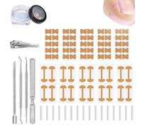 Ingrowing Toenail Kit,with Breathable Ingrown Toenail Strips, Curved Toenails Corrector Patch,Painless File and Lifter Pedicure Tools,Suitable for Foot Care,Thick Nail Correction Pain Relief