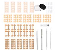 Ingrown Ingrowing Toenail Corrector Removal Tool Kit, Feet Pedicure Tools with Nail File Skin Bevel Knife Toenail Groove Pick & Spoon Isolation Cloth and Nail Stickers for Foot Pedicure Tool