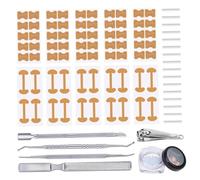 Ingrown Nail Corrector, Ingrown Toenail Corrector Set Professional Toenail Kit with Nail Strips, Patch, Pedicure Tools for Home Use