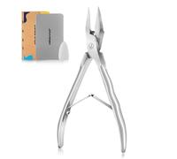 Ingrown Toenail Clippers Straight Blade Toe Nail Clippers for Thick Nails for Seniors, Stainless Steel Nail Clippers for Thick Toenails Ultra Slim 16mm Blade Podiatrist Nail Clippers (Straight Blade)