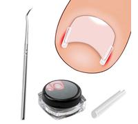 Ingrown Toenail Correction Kit, Ingrown Toenails, 40 Pieces Painless Toenail Smoothing Strips with Toenail Lifter, Simple Tool Set for Ingrown Toenails
