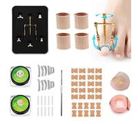 Ingrown Toenail Correction Treatment Tool Kit, Ingrown Nail Removal Kit, Ingrown Toenail Corrector Straightener Strips 30pcs, Curved Toenail Corrector for Women Men