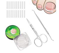 Ingrown Toenail Corrector, 60PCS Ingrown Toenail Pads, Pain-Free Toenail Correction Kit, Effective Ingrown Toenail Treatment for Home Use, Includes Toenail Pads, Scissors, and Clipper for At-Home Use