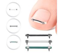 Ingrown Toenail Corrector Kit Tool, 3 Pcs Ingrown Toenail Treatment Strips Insert Clips, Big Toe Nail Correction Strips Curved Toenail Straightener Pedicure Tool Removal Kit for Curved Toe Nail Repair