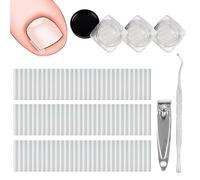 Ingrown Toenail Corrector Set,150 Pcs Pain-Free Toenail Straightener Strips with Lifter Tool& Clippers,Ingrowing Toenail Kit,Easy to Use,for Men and Women