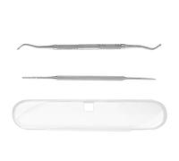 Ingrown Toenail Kit, 2Pcs Ingrown Toenail Treatment Corrector, Manicure Pedicure Tools, Stainless Steel Cuticle Remover, Double Sided Nail Cleaner Care Treatment