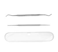 Ingrown Toenail Kit, 2Pcs Ingrown Toenail Treatment Corrector, Manicure Pedicure Tools, Stainless Steel Cuticle Remover, Double Sided Nail Cleaner Care