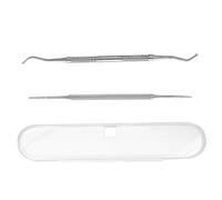 Ingrown Toenail Kit, 2Pcs Ingrown Toenail Treatment Corrector, Manicure Pedicure Tools, Stainless Steel Cuticle Remover, Double Sided Nail Cleaner Care