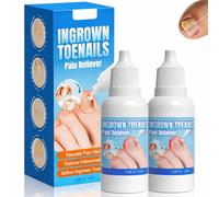 Ingrown Toenail Pain Reliever & Solution - Professional Fast Relief Formula Softens Nails, Reduces Inflammation, Corrects Shape for Daily Care & Healthier Growth 20ml Dropper(2-Pack)