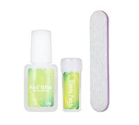 Ingrown Toenail Patch Correction Kit Elastic Toe Nail Straightener Patch with Nail File Glue, Ingrown Toenail Pedicure Tool Kit