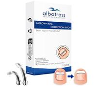 Ingrown Toenail Removal Kit, Toenail Straightener and Brace for Curved or Ingrown Nails, At-Home Ingrown Nail Treatment Kit for Quick Pain Relief and Nail Correction