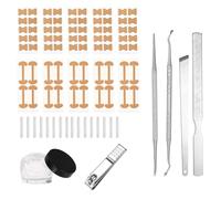 Ingrown Toenail Removal Set, Professional Ingrown Toenails Corrector Pedicure Tool with Strips Clippers File & Trimmer Nail Pedicure Tools for Home Use