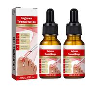 Ingrown Toenail Softener & Care Solution - Professional Gentle At-Home for Thick Curved Nails, Cuts Cuticle Irritation & Promotes Healthy Natural Growth, 10ml Amber Glass Bottle Drops Set