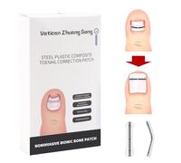 Ingrown Toenail Treatment, 10 packs Titanium Alloy Ingrown Toenail Corrector for all size foot, Ingrown Toenail Removal Kit for Curved Nail Repair, at Home Nail Kit Tools