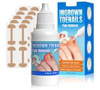 Ingrown Toenail Treatment, Extra Strong - Including 20 PCS Ingrown Toenail Patches - Trimming Nail Softening Drop, Nail Penetration Correction, 20ml