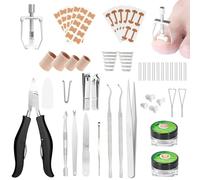 Ingrown Toenail Treatment Kit, 11Pcs Toenail Clipper Set with Ingrown Toenail Corrector Tools, Nail Lifter, Tweezers, Nail File, Heavier Nippers & Pedicure Kit for Thick Nails