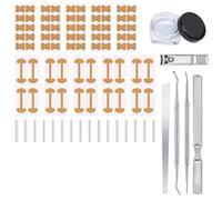 Ingrown Toenail Treatment,Professional ingrown toenails pedicure tool set, 50 Pcs Breathable Toenail Corrector Patch with File and Lifter for Toenail Care Protect Toe Nail