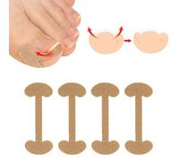 Ingrown Toenails Correction Patch, Professional Ingrown Nail Corrector Set, Curved Toenails Brace Correction, Breathable Safe Effective Paronychia Treatment Nail Correction Stickers Cotton for Home