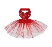 INGSIST Dog Sweat Heart Valentine Day Red Outfit Clothes Female Girl Small Puppy Birthday Sweat Dress Size XS S M L XL