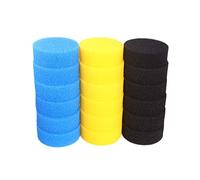 INGVIEE Compatible Filter Foam Set Fit for All Pond Solutions EF-150 and EF-2-Booster (6x Blue Coarse, 6x Yellow Medium and 6x Black Fine)