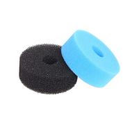 INGVIEE Compatible Filter Foam Sponge Set Fit for Jebao CF-10 PF-10 and Bermuda 4000 Pressure Filter (1x Black Coarse, 1x Blue Fine)
