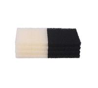 INGVIEE Compatible Foam Filter Pad Carbon Foam Set for Interpet PF1 Filter (8x Plain and 8x Carbon)