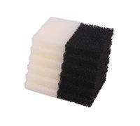 INGVIEE Compatible Foam Filter Pad Carbon Foam Set for Interpet PF2 Filter (6x Plain and 6x Carbon)