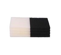 INGVIEE Compatible Foam Filter Pad Carbon Foam Set for Interpet PF3 Filter (8x Plain and 8x Carbon)