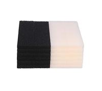 INGVIEE Compatible Foam Filter Pad Carbon Foam Set for Interpet PF4 Filter (12x Plain and 12x Carbon)