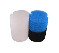 INGVIEE Compatible Foam Filter Pad Set for AquaManta EFX 300/400 (12 x White Fine Wool, 6 x Black Fine, 6 x Blue Coarse)