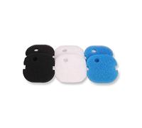 INGVIEE Compatible Foam Filter Pad Set for AquaOne Aqua One AQUIS 700/750 and 500/550 (2 x White Wool Pad, 2 x Black Fine and 2 x Blue Coarse)