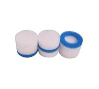INGVIEE Compatible Poly Fine and Coarse Foam Filter for Eheim Ecco Pro 130 200 300 (12 x Poly Fine, 3 x Blue Coarse)