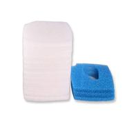 INGVIEE Compatible Prefilter Fine Pad Set for Eheim Professional 3e 450 700 600T 2076 2078 (12 x White Fine, 3 x Blue Coarse)