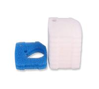 INGVIEE Compatible Prefilter Fine Pad Set for Eheim Professional 4+ 250/250T/350/350T/600 and Pro 4e+ 350 (8 x White Fine, 2 x Blue Coarse)