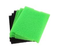 INGVIEE Compatible Replacement Foam Pad Set Fit for Tetra Pond Submersible Flat Box Filter (3x Black Coarse, 3x Green Fine)