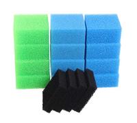 INGVIEE Set of Compatible Aquarium Filter Foam Sponge for Juwel Compact/Bioflow 3.0 (4 x Blue Fine, 4 x Blue Coarse, 4 x Green Nitrate, 4 x Black Carbon)