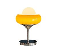 INGVY Retro table lamp Bauhaus style bedside lamp, brown eye protection tri-color dimming, art table lamp bedroom living room decoration bedside lamp