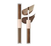 Ingzy 2 Tone Eyeshadow Stick, Matte & Glitter Liquid Eyeshadow Set, Metallic Shimmer Matte Liquid Eyeshadow Stick & Highlighter Pencil Makeup