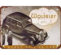 Ingzzaac 1937 Wolseley Metal Tin Sign 8X12 Inches