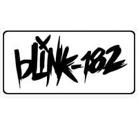 Ingzzaac Blink-182 Music Alternative Rock Band Script Photo License Plate License Plate 6x12 inches