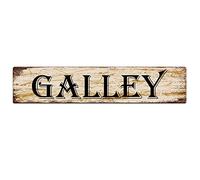 Ingzzaac Galley Sign Vintage Sign Retro Metal Plaque Bar Pub Poster Wall Art Decor Tin Sign 4×16 Inch