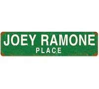 Ingzzaac Joey Ramone Place Vintage Retro Rustic Metal Tin Sign Pub Store Wall Deco Art Street Metal Sign 40x10 cm